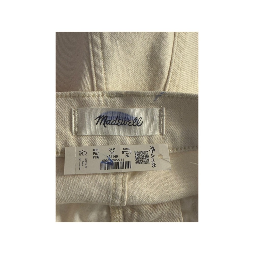 Madewell The Longline Straight Jean Vintage Canvas NY236 Women's Size 4 26 - Picture 4 of 8